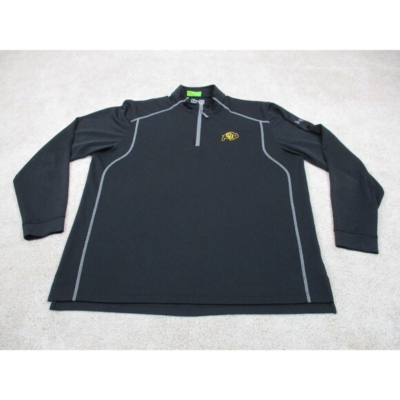 Colorado Buffaloes Shirt Mens Large Black Under Armour Boulder Football 1/4 Zip* - Picture 1 of 12